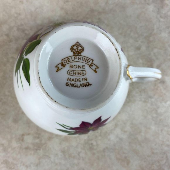 Delphine Budding Blooms Fine Bone China Tea Cup A - Picture 9 of 9